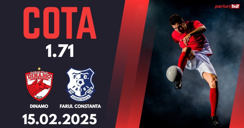 Dinamo – Farul Constanta, Ponturi Pariuri Fotbal Superliga Romaniei, 15.02.2025