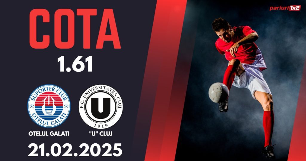 Otelul Galati – „U” Cluj, Ponturi Pariuri Fotbal Superliga Romaniei, 21.02.2025
