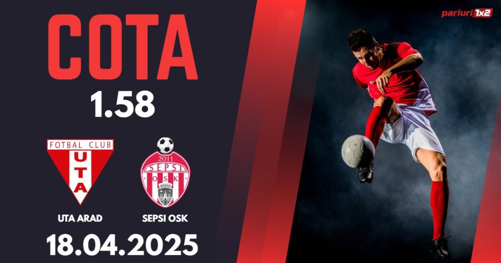 UTA Arad – Sepsi OSK, Ponturi Pariuri Fotbal Superliga Romaniei, 18.04.2025