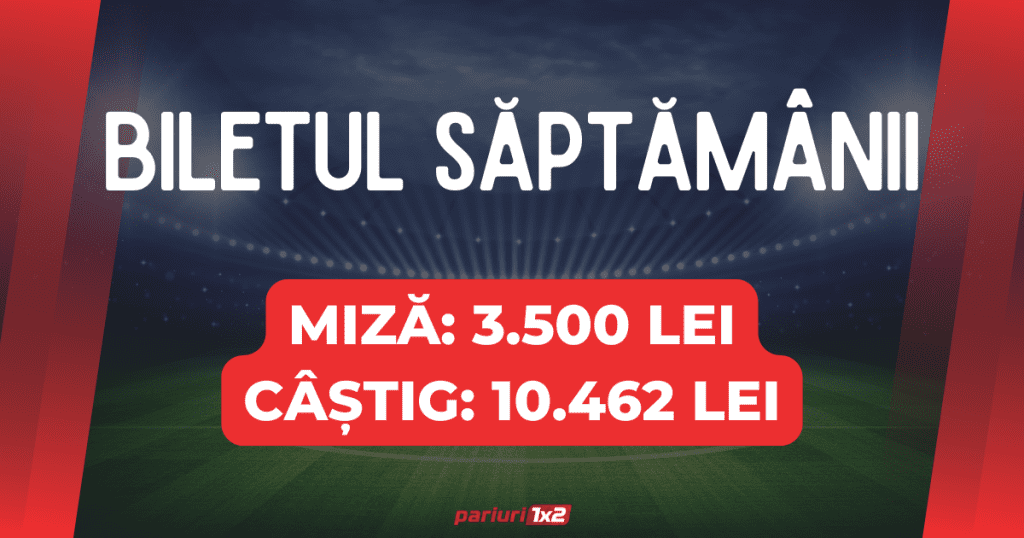 Bilet pariuri: 33.000 Lei PROFIT cu ultimele 5 bilete câștigătoare!
