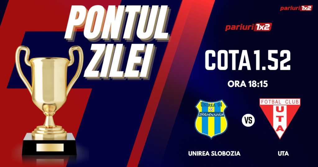 Pontul Zilei, 13 aprilie: Profitul vine din Superliga!  Astăzi Unirea Slobozia – UTA