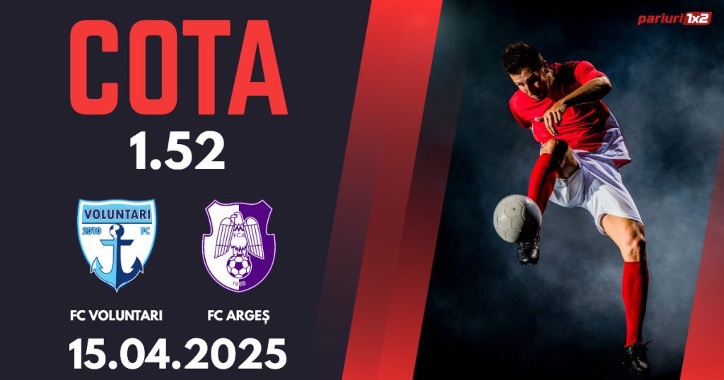 FC Voluntari – FC Argeș, Ponturi Pariuri Fotbal Liga a 2-a, 15.04.2025
