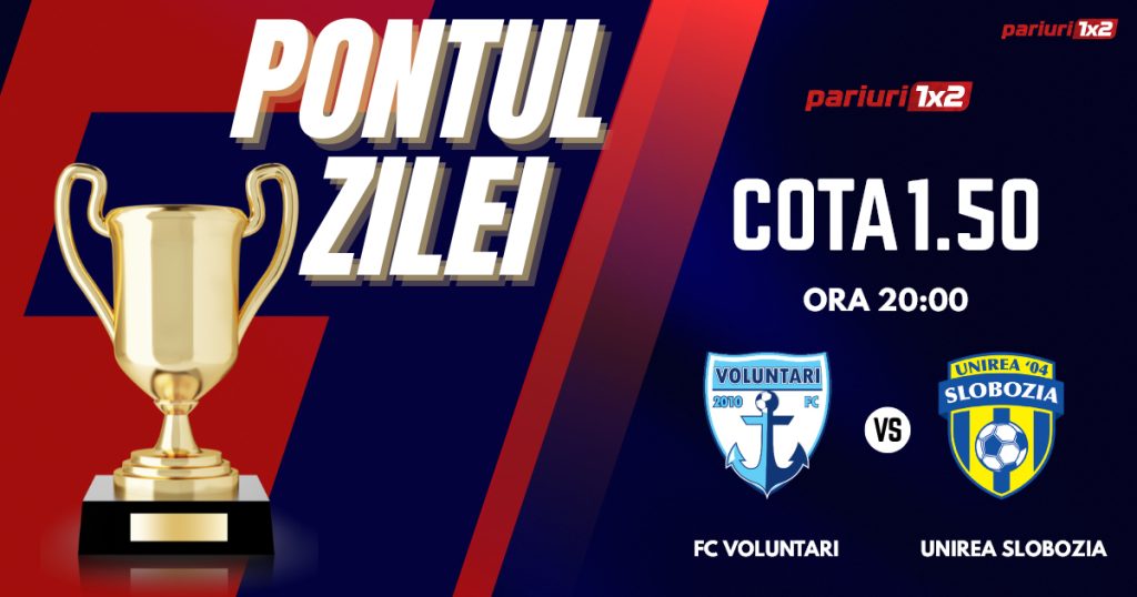 Pontul Zilei, 26 mai: Profitul vine din Superliga!  Astăzi FC Voluntari – Unirea Slobozia