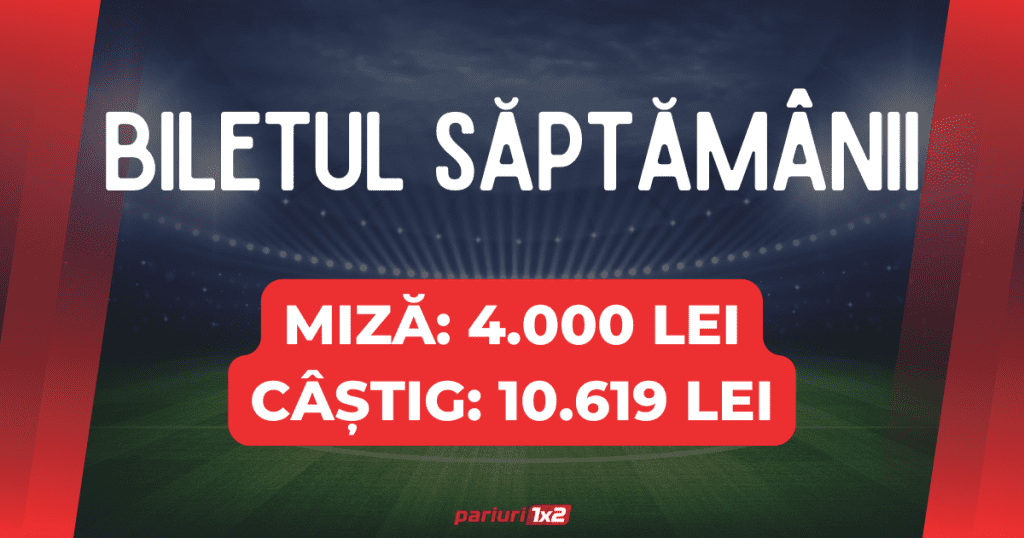 🔥 Bilet pariuri: 17 bilete câștigătoare din ultimele 23 & 85.000 Lei PROFIT