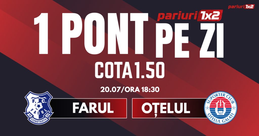 Un Pont pe Zi, 20 iulie: Ponturile oferite în ultimele trei zile au fost ” VERZI”!  Astăzi Farul – Oțelul