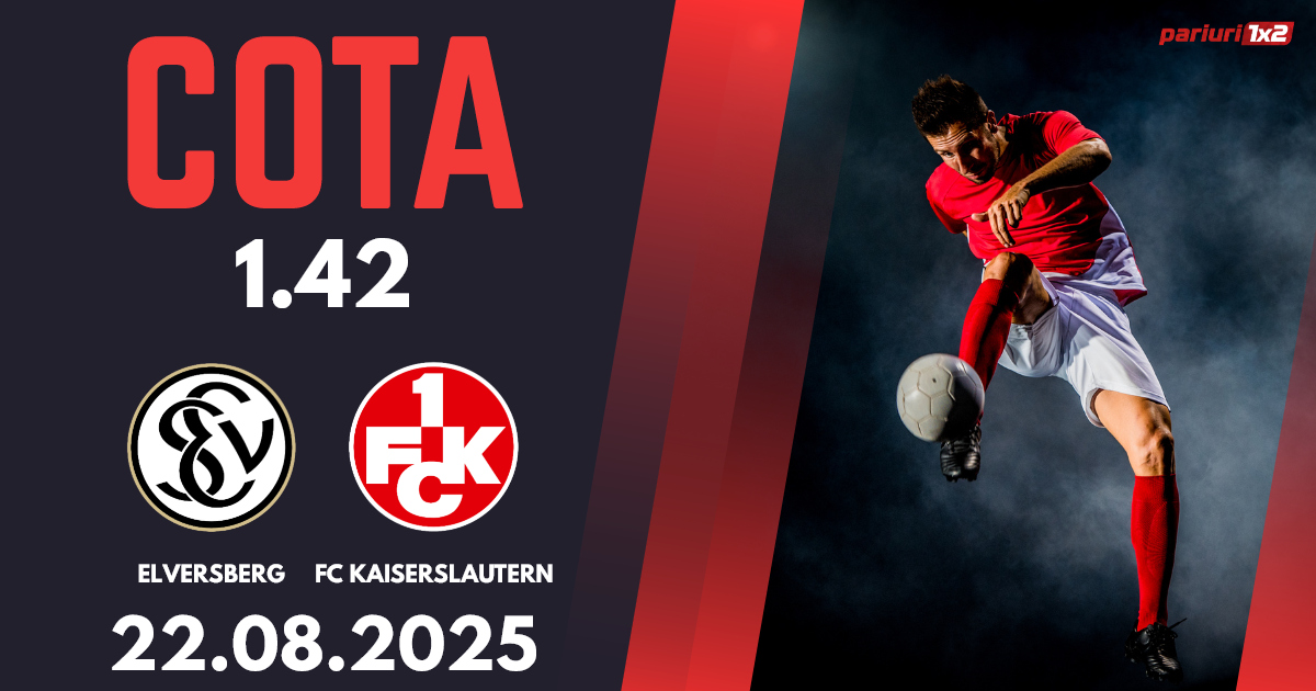 Elversberg – FC Kaiserslautern, Ponturi Pariuri Fotbal Zweite Bundesliga, 22.08.2025