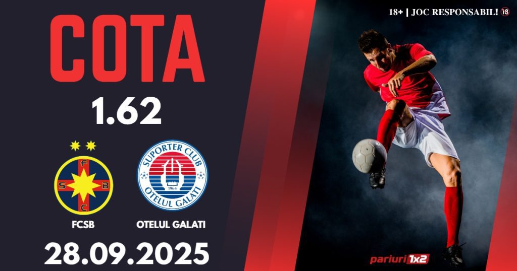 FCSB – Oțelul Galați, Ponturi Pariuri Fotbal Superliga României, 28.09.2025