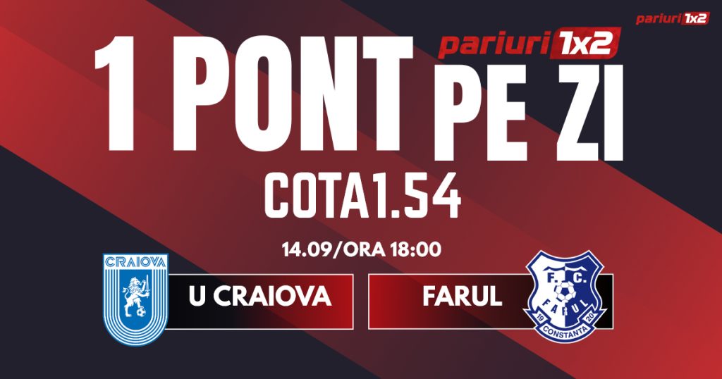 Un Pont pe Zi, 14 septembrie: Profitul vine din Superliga!  Astăzi U Craiova – Farul