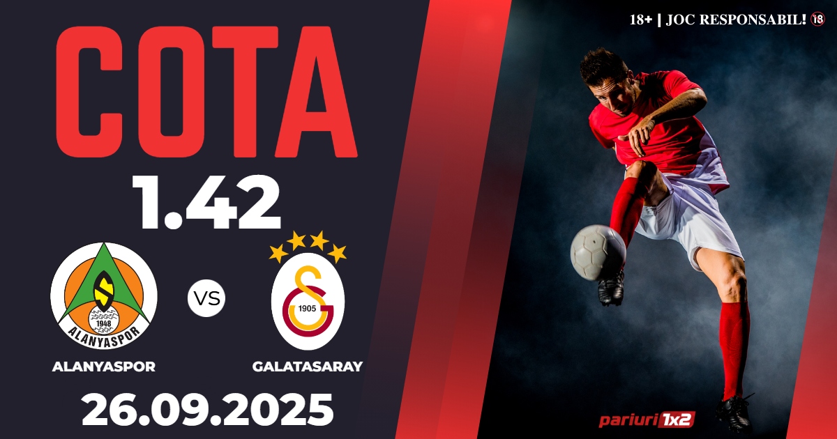 Alanyaspor – Galatasaray, Ponturi Pariuri Fotbal Turcia, 26.09.2025