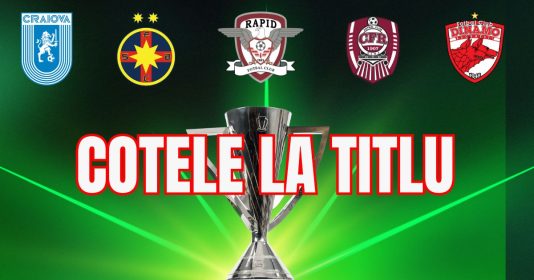 Noile cote la câștigarea titlului din Superliga: Schimbare de ”lider”, dezastru pentru CFR!