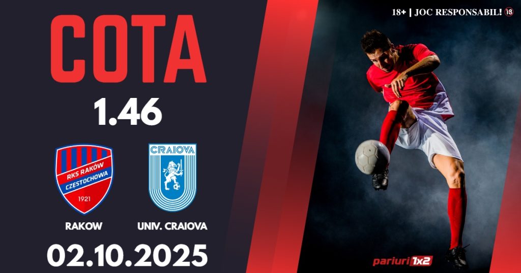 Rakow – Universitatea Craiova, Ponturi Pariuri Fotbal Conference League, 02.10.2025