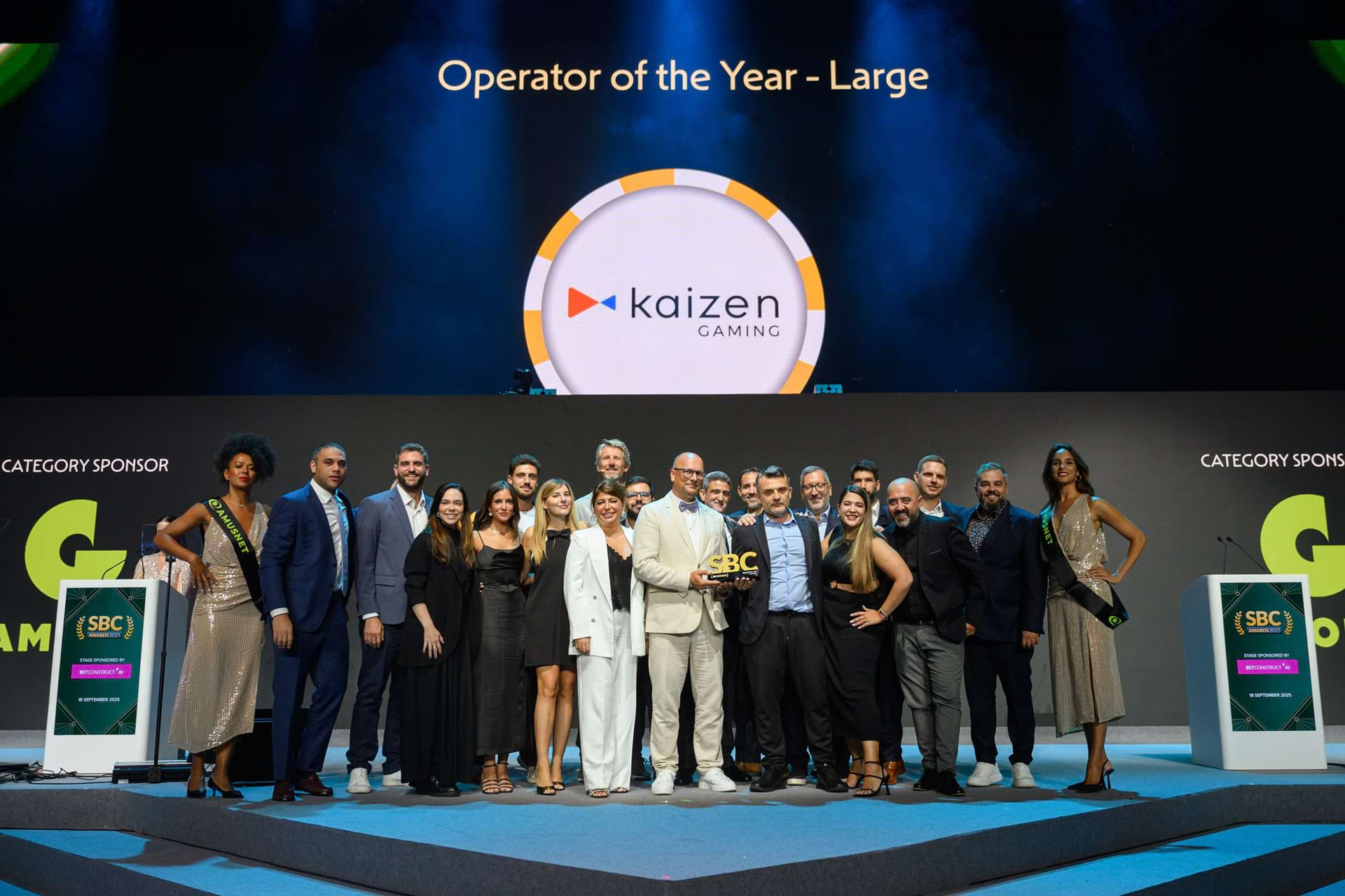 Kaizen Gaming, desemnată „Operatorul Anului” la SBC Awards 2025