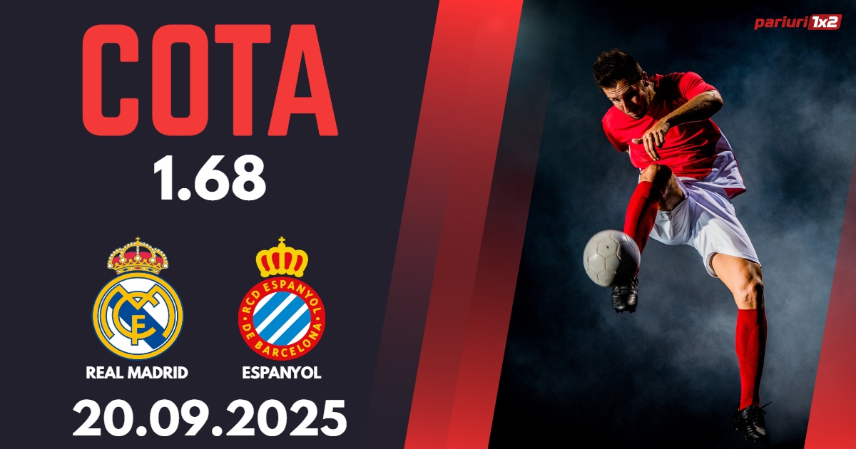 Real Madrid – Espanyol, Ponturi Pariuri Fotbal La Liga, 20.09.2025