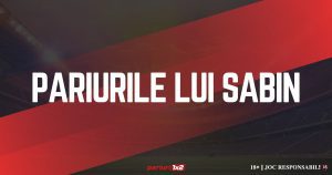 Biletul zilei: Cote câștigătoare și 600 RON bani gratis de pariat! Pariurile lui Sabin (14-15 octombrie)