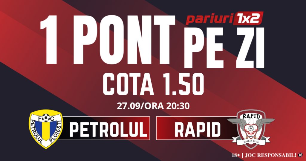 Un Pont pe Zi, 27 septembrie: Cinci zile consecutive de profit!  Astăzi Petrolul – Rapid