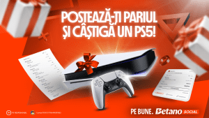 Postează pe Betano Social și poți câștiga un PlayStation 5!