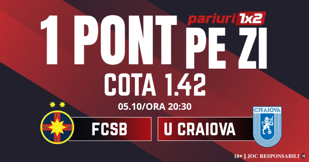 Un Pont pe Zi, 05 octombrie: Ieri a fost zi de profit! Astăzi FCSB – U Craiova