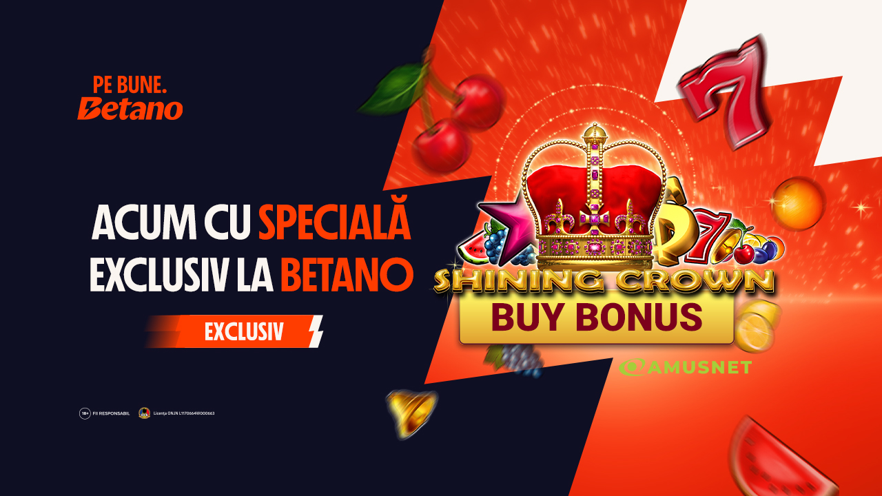 EXCLUSIV: Shining Crown cu Specială în Betano Casino!