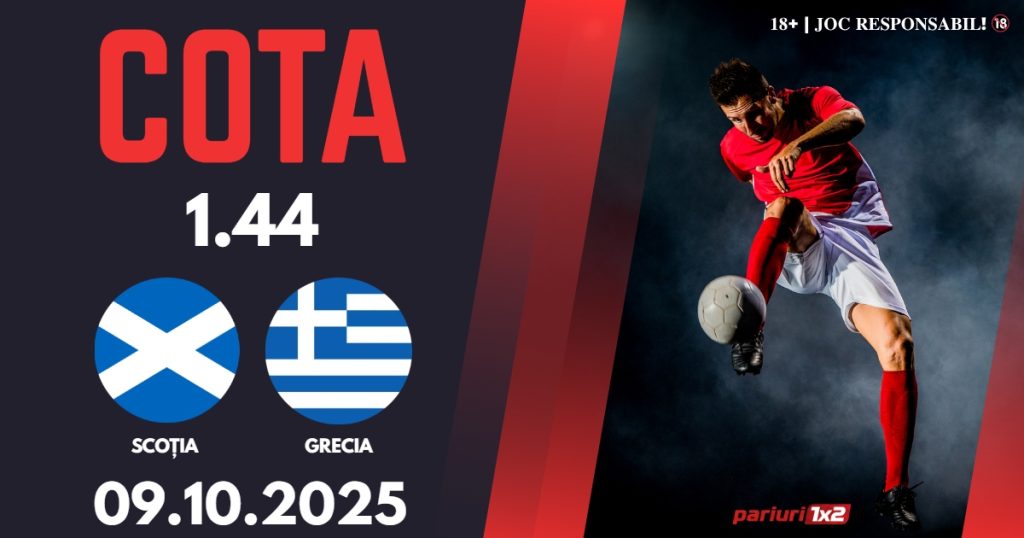 Scoția – Grecia, Ponturi Pariuri Fotbal calificări Cupa Mondială, 09.10.2025