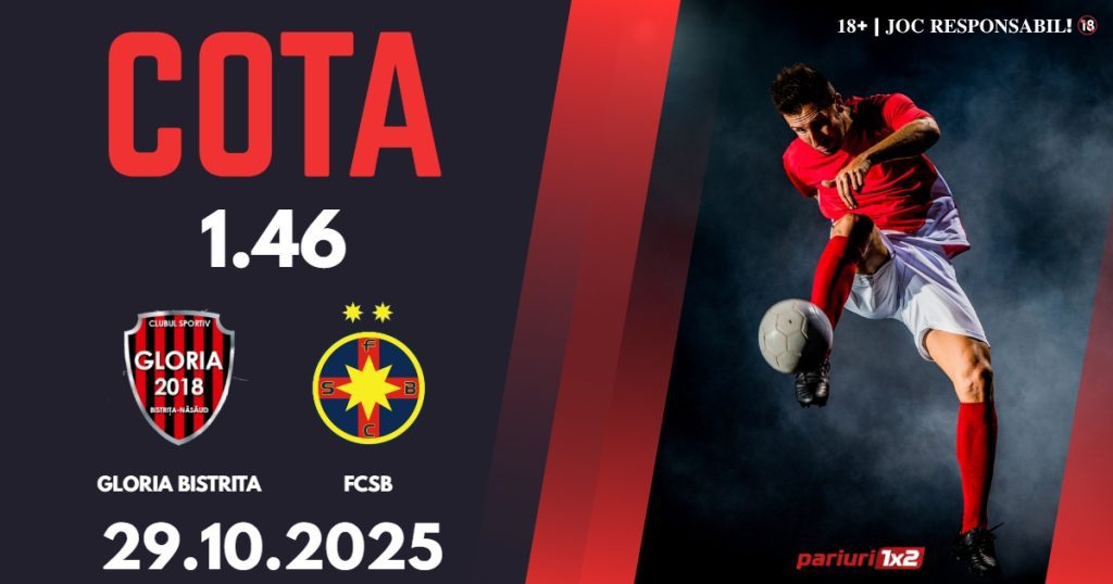 Gloria Bistrita – FCSB, Ponturi Pariuri Fotbal Cupa României, 29.10.2025