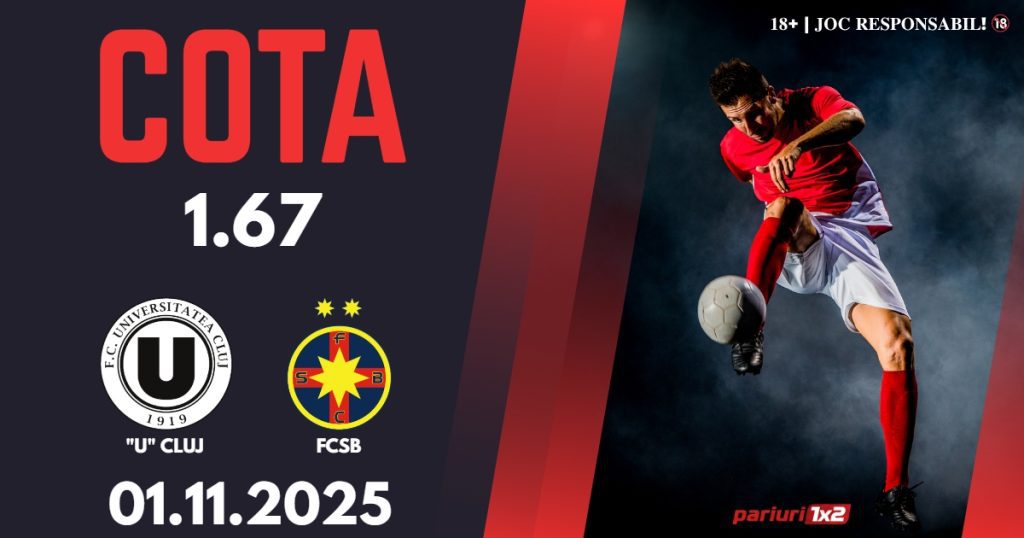 „U” Cluj – FCSB, Ponturi Pariuri Fotbal Superliga Romaniei, 01.11.2025
