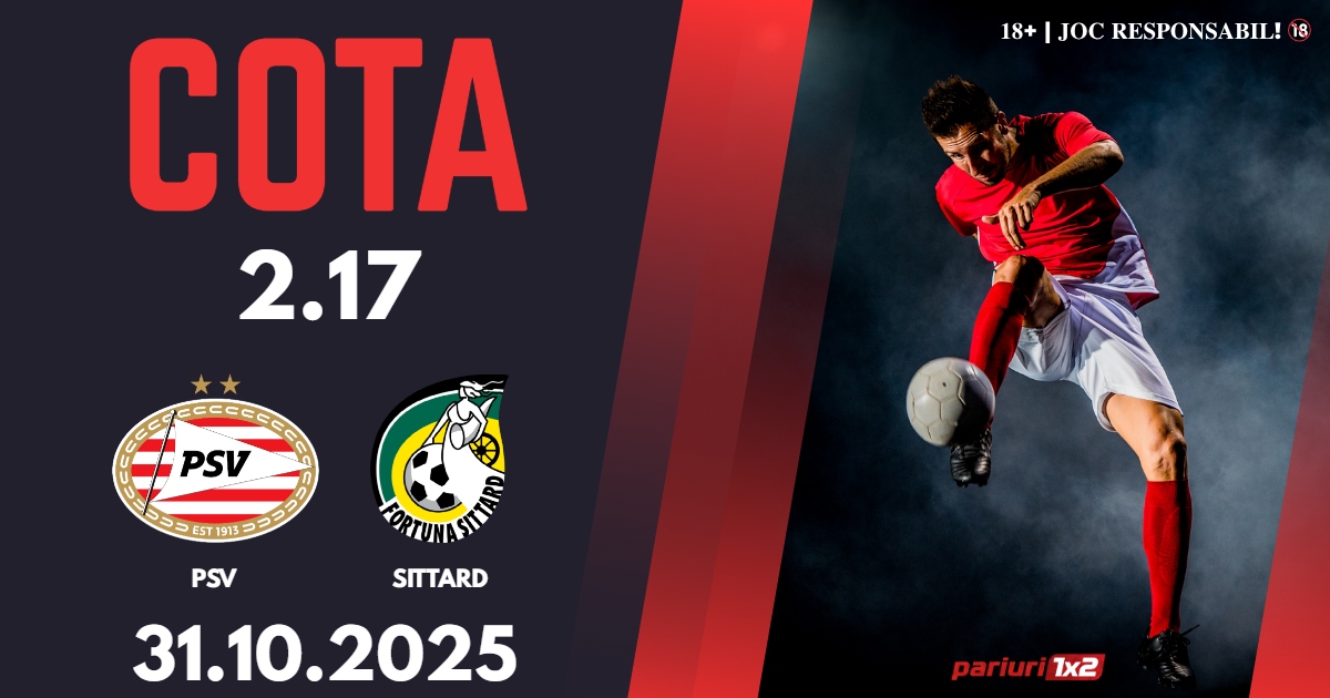PSV – Sittard, Ponturi Pariuri Fotbal Eredivisie, 31.10.2025
