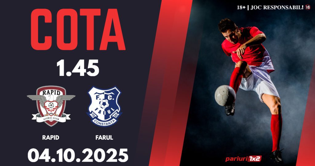 Rapid – Farul, Ponturi Pariuri Fotbal Superliga, 04.10.2025