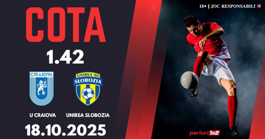 Universitatea Craiova – Unirea Slobozia, Ponturi Pariuri Fotbal Superliga, 18.10.2025