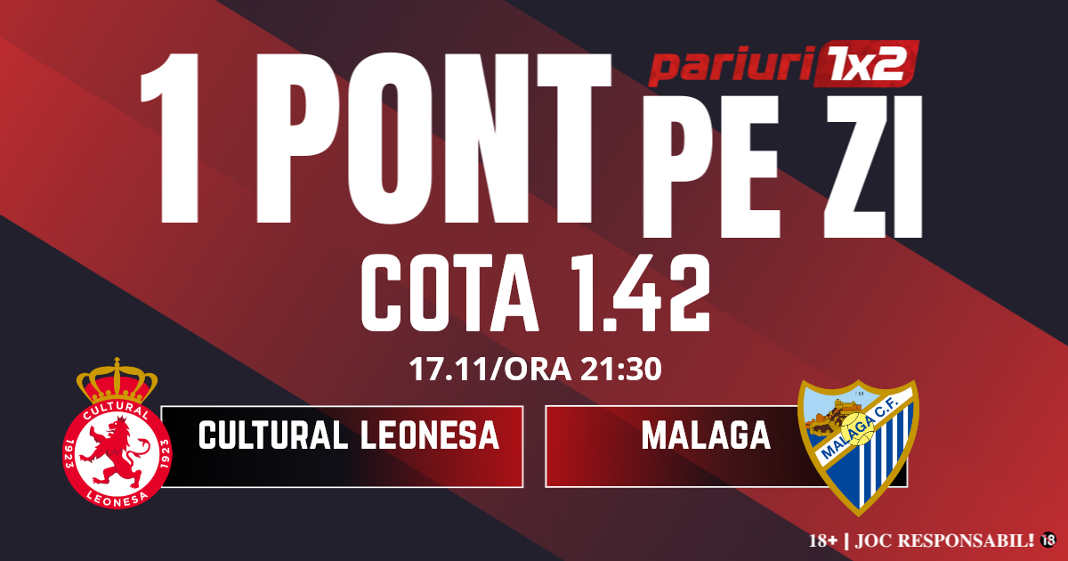 Un Pont pe Zi, 17 noiembrie: Cinci zile consecutive de profit! Astăzi Cultural Leonesa – Malaga