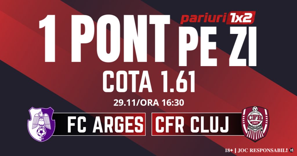Un Pont pe Zi, 29 noiembrie: Două zile consecutive de profit! Astăzi FC Argeș – CFR Cluj