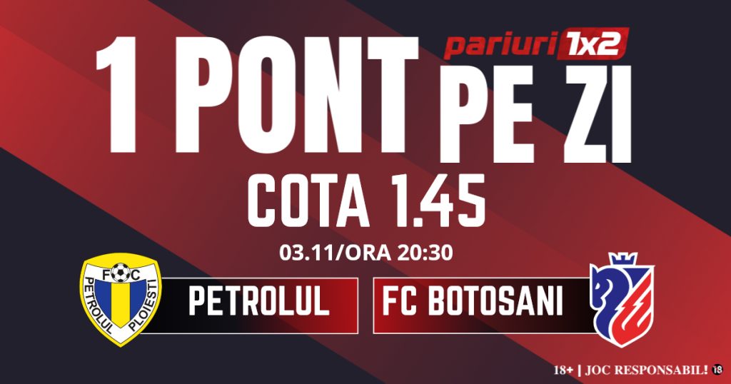 Un Pont pe Zi, 03 noiembrie: Patru  zile consecutive de profit! Astăzi Petrolul – FC Botoșani