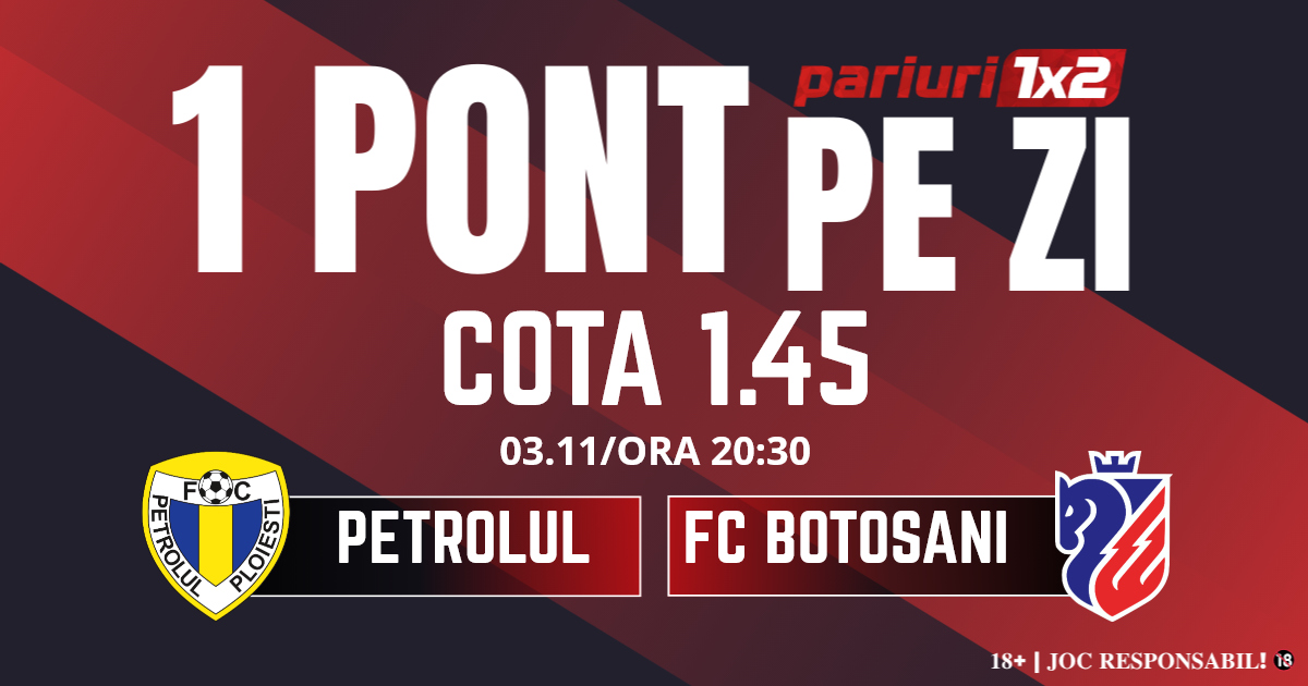 Un Pont pe Zi, 03 noiembrie: Patru  zile consecutive de profit! Astăzi Petrolul – FC Botoșani