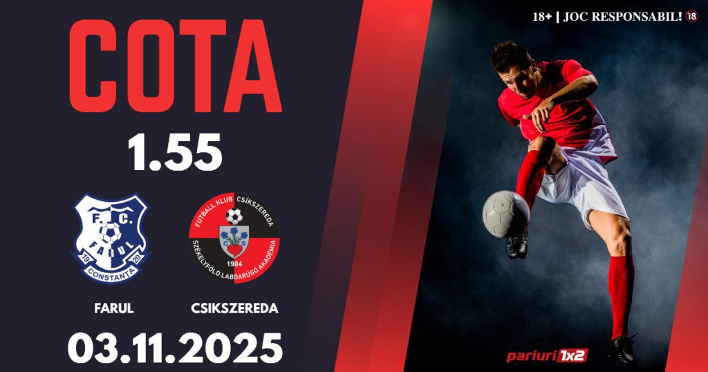Farul – Csikszereda, Ponturi Pariuri Fotbal Superliga, 03.11.2025