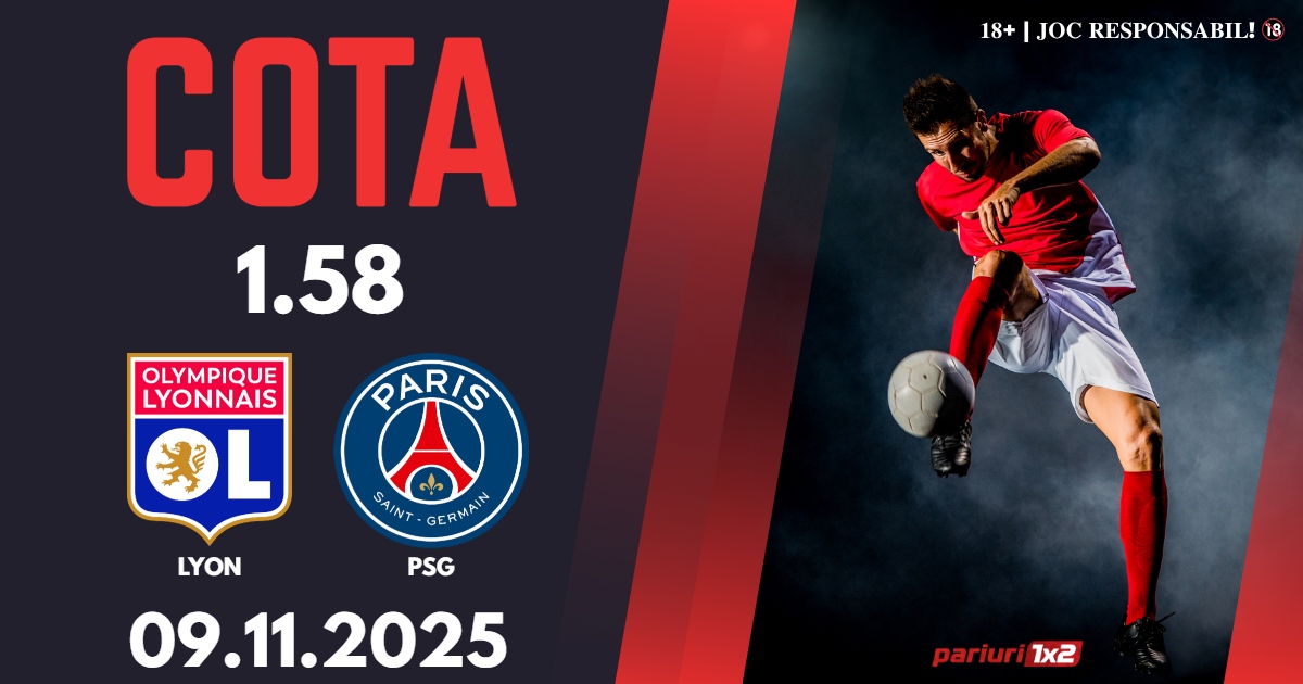 Lyon – PSG, Ponturi Pariuri Fotbal Ligue 1, 09.11.2025