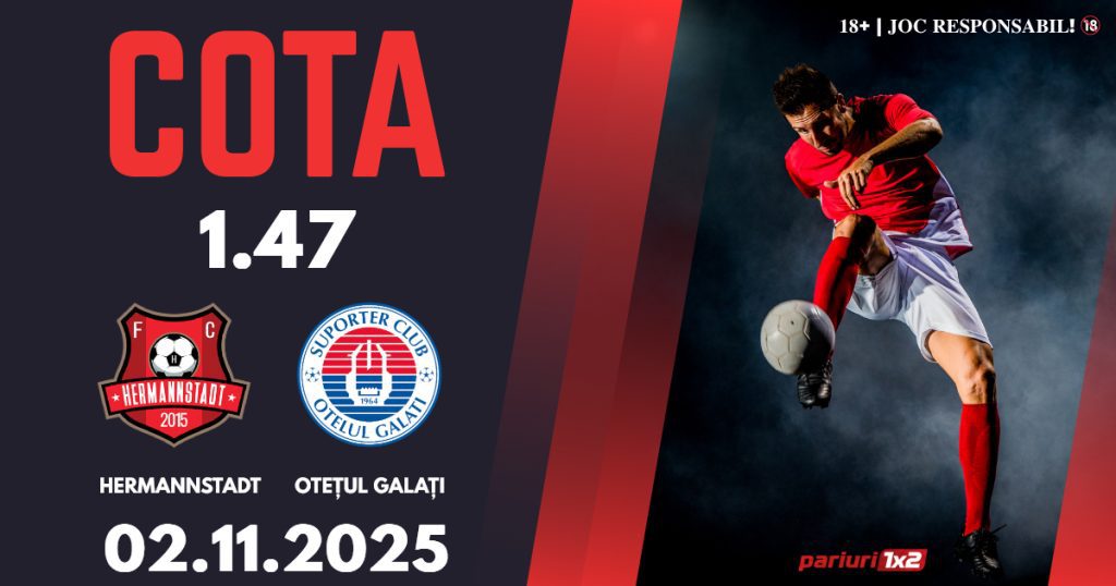 Hermannstadt – Oțelul, Ponturi Pariuri Fotbal Superliga, 02.11.2025