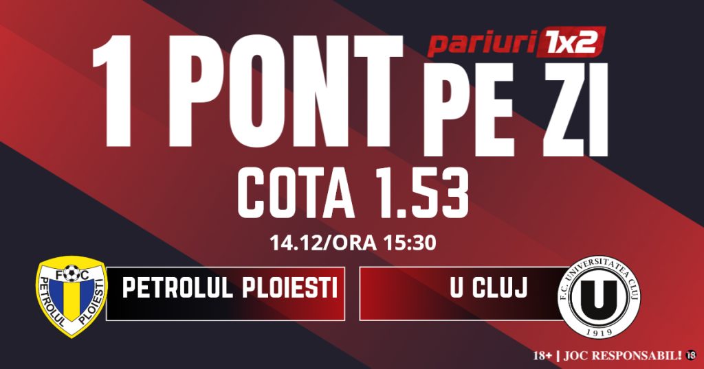 Un Pont pe Zi, 14 decembrie: Trei zile consecutive de profit ! Astăzi Petrolul Ploiești – U Cluj
