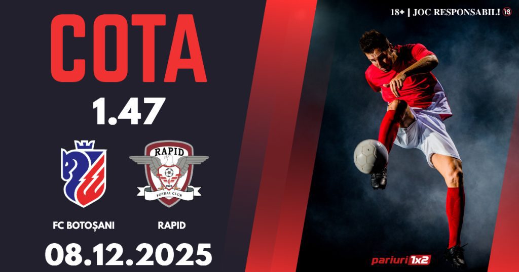 FC Botoșani – Rapid, Ponturi Pariuri Fotbal Superliga, 08.12.2025