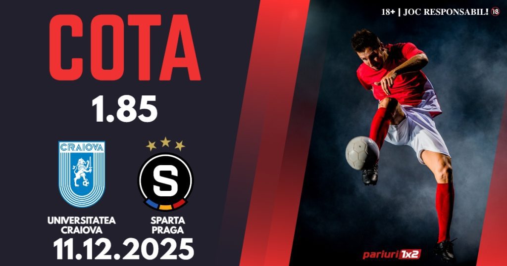 Universitatea Craiova – Sparta Praga, Ponturi Pariuri Fotbal Conference League, 11.12.2025