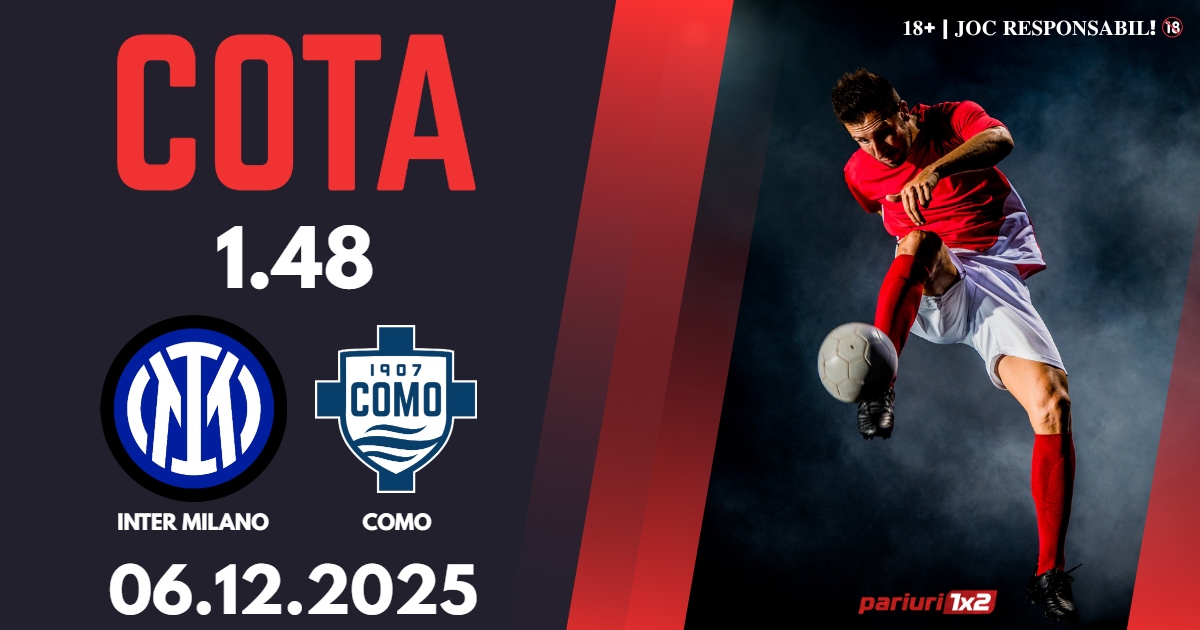 Inter Milano – Como, Ponturi Pariuri Fotbal Serie A, 06.12.2025
