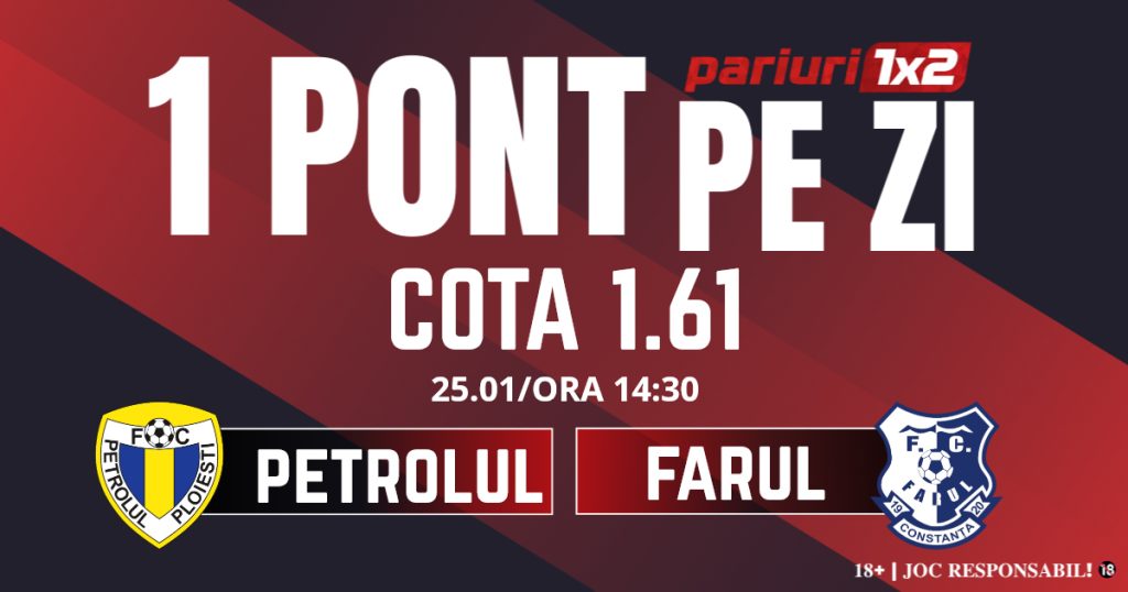 Un Pont pe Zi, 25 ianuarie: Trei zile consecutive de profit ! Astăzi Petrolul – Farul