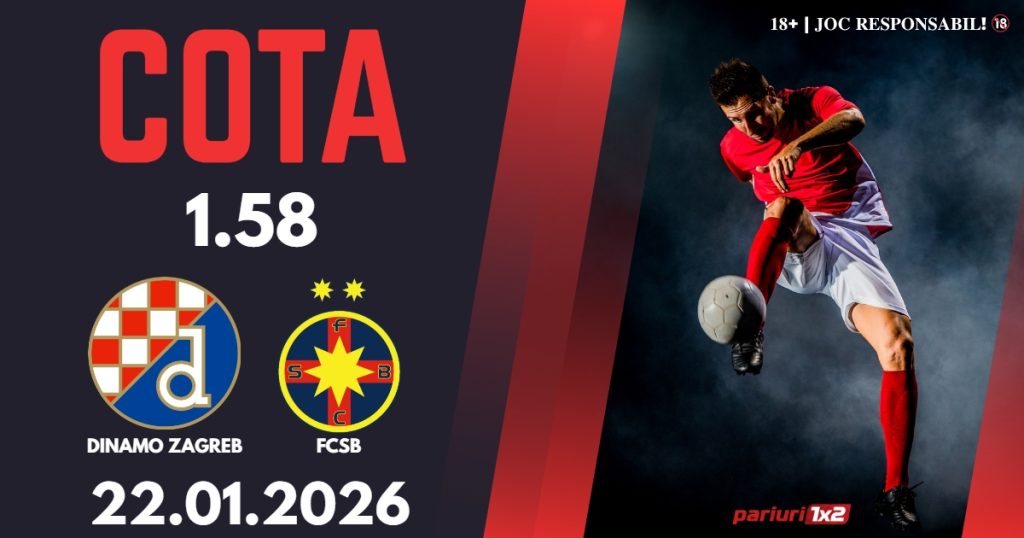 Dinamo Zagreb – FCSB, Ponturi Pariuri Fotbal Europa League, 22.01.2026