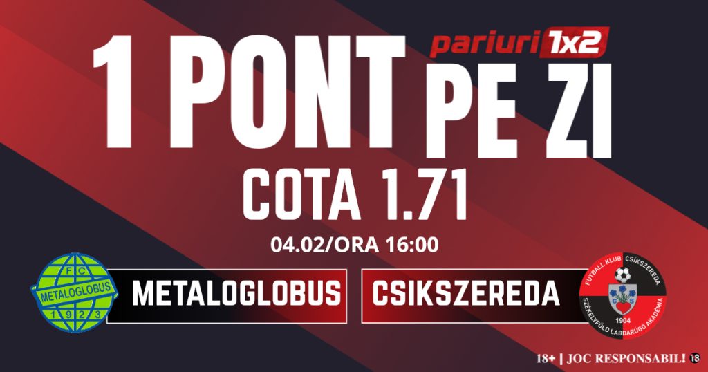 Un Pont pe Zi, 4 februarie: Selecția oferită ieri a fost câștigătoare! Astăzi Metaloglobus – Csikszereda