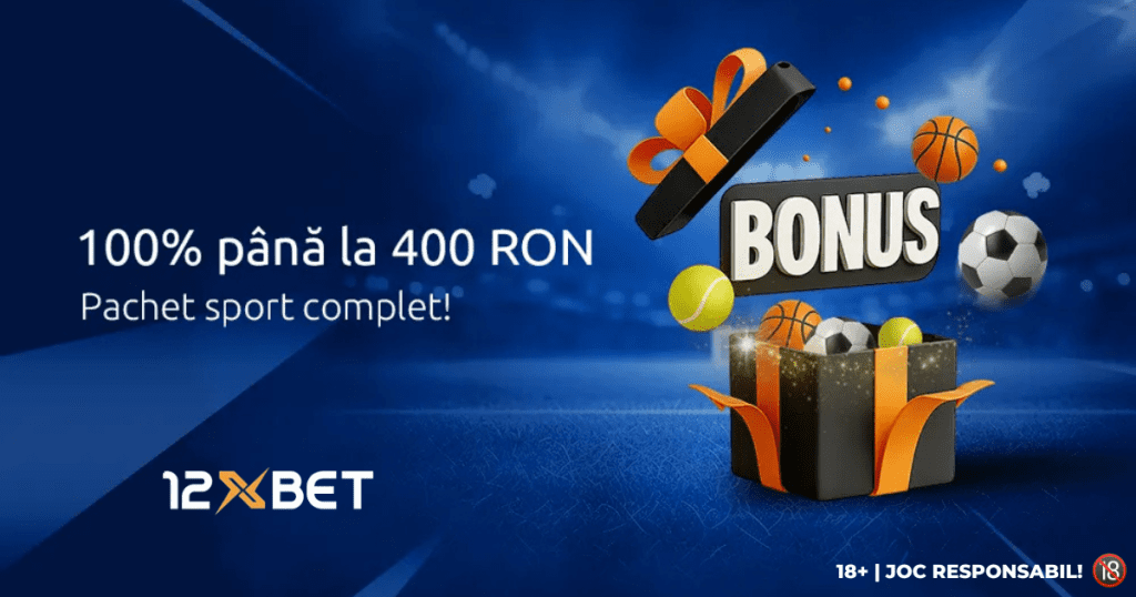 12XBET »» 100% Bonus până la 400 RON