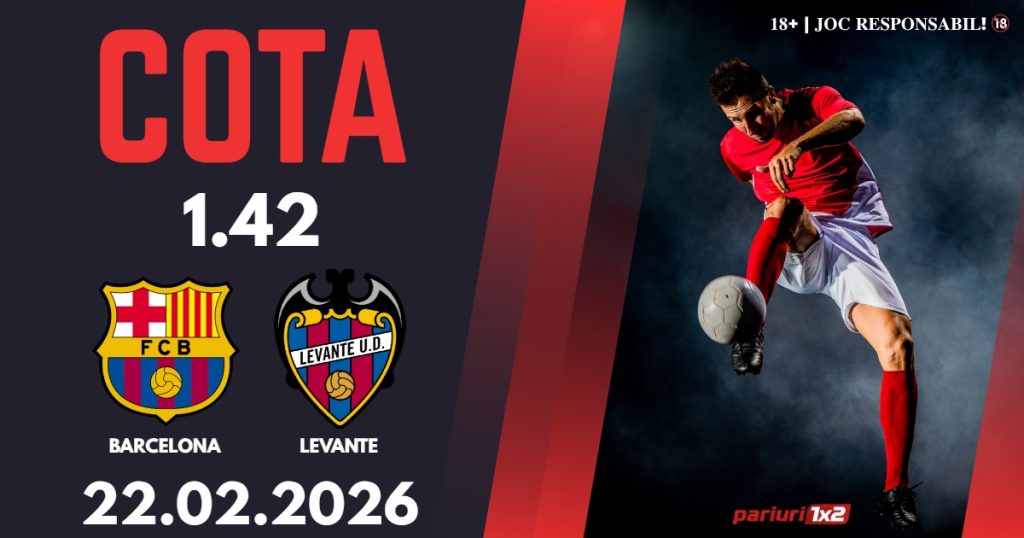 Barcelona – Levante, Ponturi Pariuri Fotbal La Liga, 22.02.2026