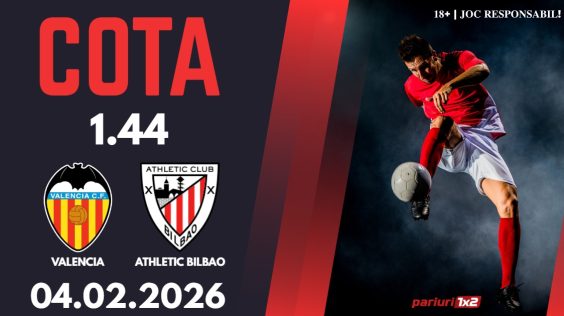 Valencia – Athletic Bilbao, Ponturi Pariuri Fotbal Cupa Regelui, 04.02.2026