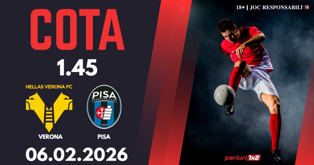 Verona – Pisa, Ponturi Pariuri Fotbal Serie A, 06.02.2026