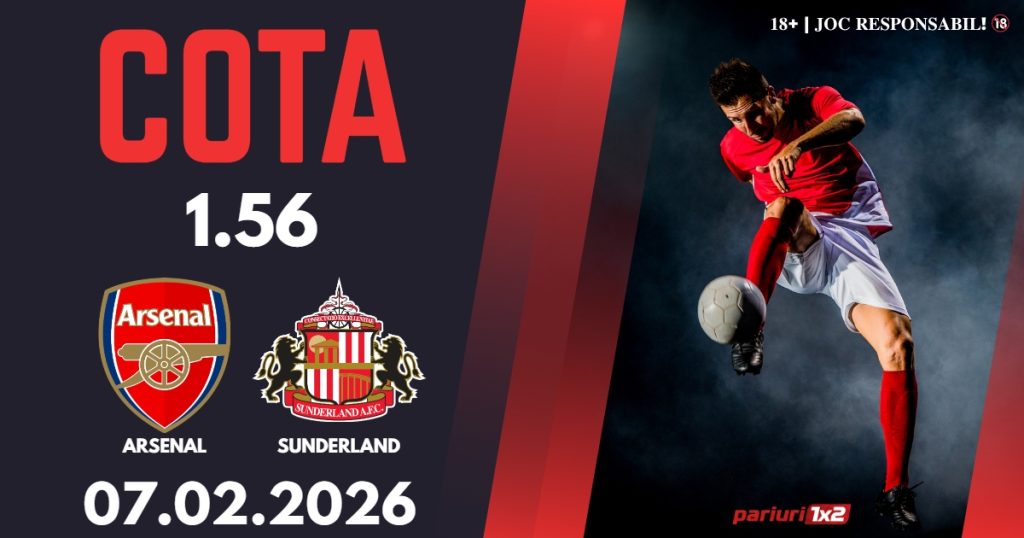 Arsenal – Sunderland, Ponturi Pariuri Fotbal Premier League, 07.02.2026
