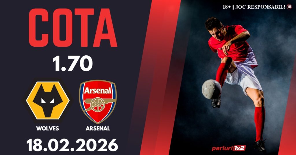 Wolves – Arsenal, Ponturi Pariuri Fotbal Premier League, 18.02.2026