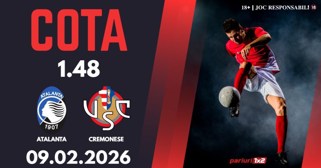 Atalanta – Cremonese, Ponturi Pariuri Fotbal Serie A, 09.02.2026