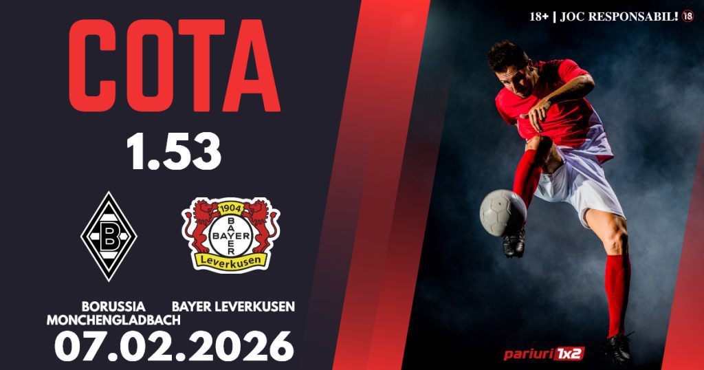 Borussia Monchengladbach – Bayer Leverkusen, Ponturi Pariuri Fotbal Bundesliga, 07.02.2026